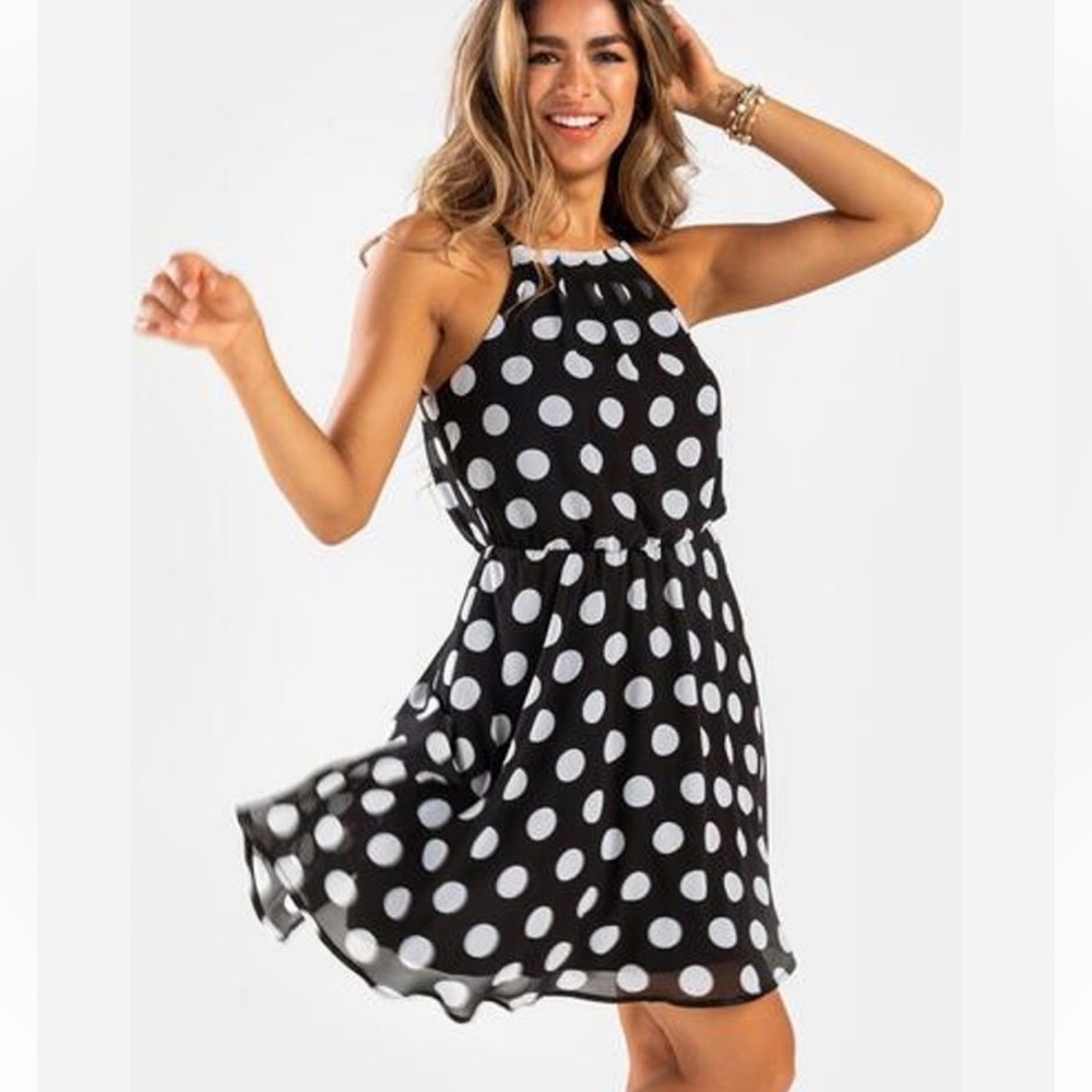 Polka Dot Dress MI Ami Francesca’s XS